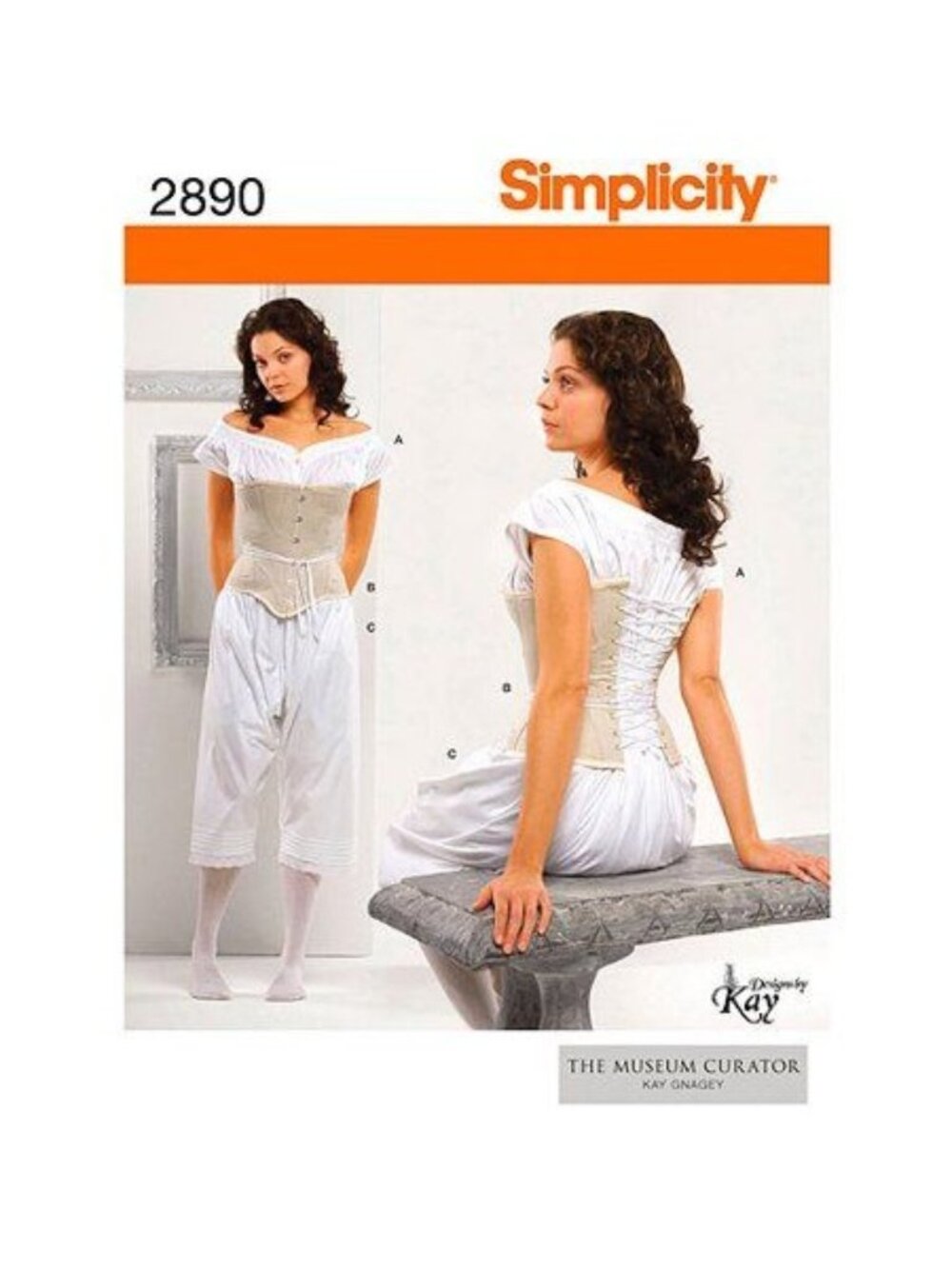 Simplicity 2890 Victorian Undergarments Sewing Pattern 8-14 Gnagey Cosplay Uncut